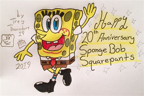 Happy 20th Anniversary Of Spongebob Squarepants By Treythornton19 On