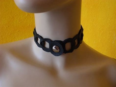 Leather Choker Leather Chokers Chokers Necklace Craft