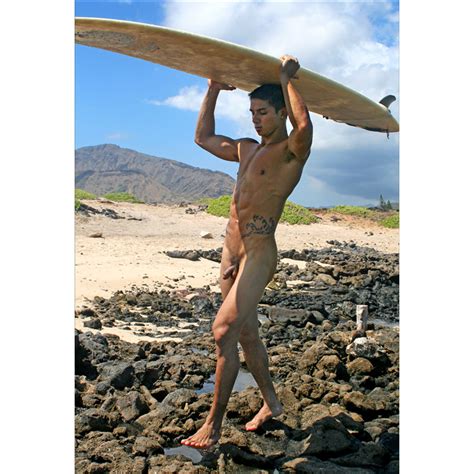 Naked Surfer At Rocky Beach The Art Of Douglas Simonson