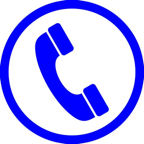 Blue Telephone Symbol Clip Art At Vector Clip Art Online