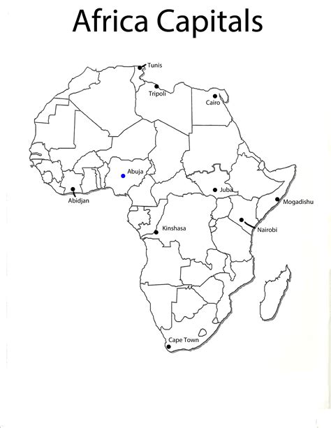 You can use it to find out the spot, spot, and path. Blank Map Of Africa With Capitals