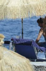 Fiona Swarovski In Bikini At A Beach In Hotel Regina In Ischia Hawtcelebs