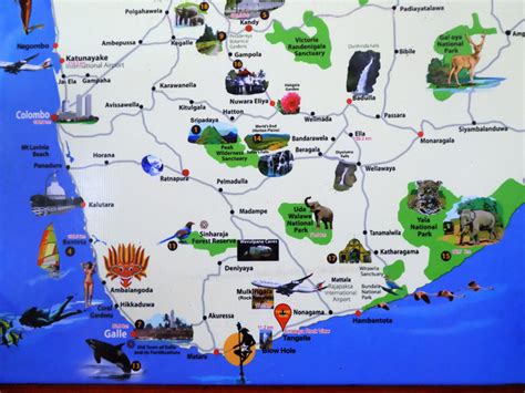 Sri Lanka Tourist Map 2 Photo