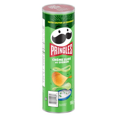 Croustilles Pringles Saveur De Crème Sure Et Oignon Smartlabel
