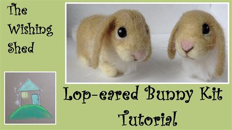 Lop Eared Bunny Needle Felt Kit Tutorial The Wishing Shed Beginner