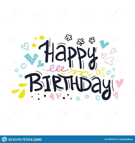 Happy Birthday Typographic Vector Design For Greeting Cards Birthday