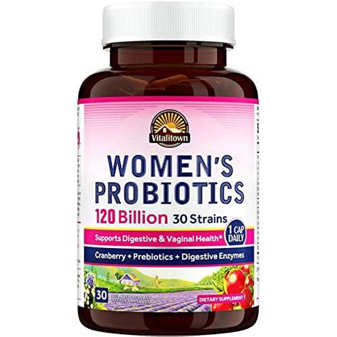 Vitalitown Womenâ€™s Probiotics 120 Billion Cfus 1 Daily 30 Strains