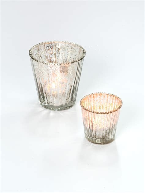 Silver Ribbed Glass Candle Holder Are Beautiful Well Priced And Best Seller
