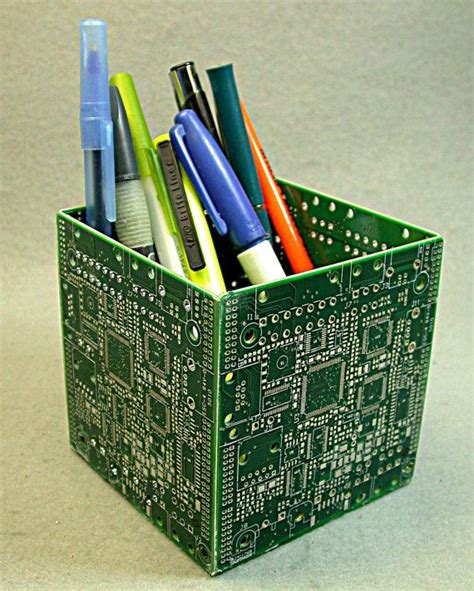 Recycled Circuit Board Pencil Box Geekery Pb11 Pencil Boxes Craft