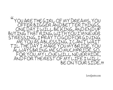 Girl Of My Dreams Love Quotes