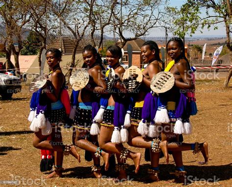 Women In Traditional Costumes Before The Umhlanga Aka Reed Dance 01092013 Lobamba Swaziland