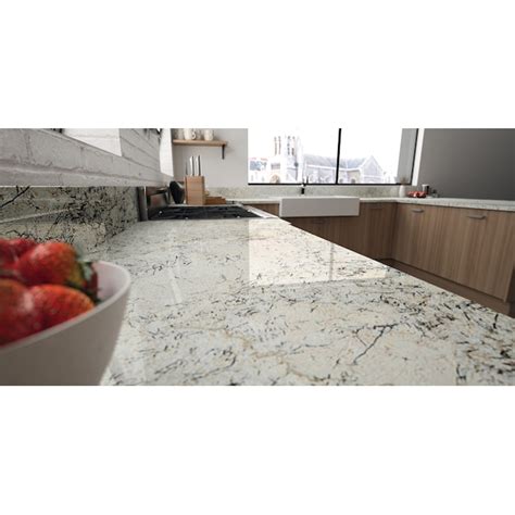 Sensa Delicatus Ice Polished Granite Gray Kitchen Countertop Sample 4