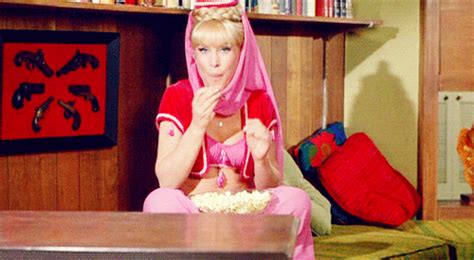 I Dream Of Jeannie Popcorn Gif Find Share On Giphy
