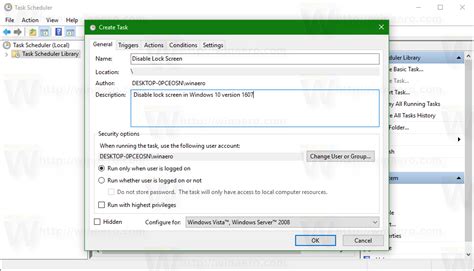 Disable Lock Screen In Windows 10 Anniversary Update Version 1607
