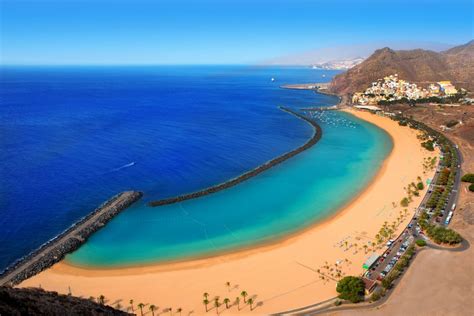 Tenerife Las Teresitas Beach The Canary Islands Spain