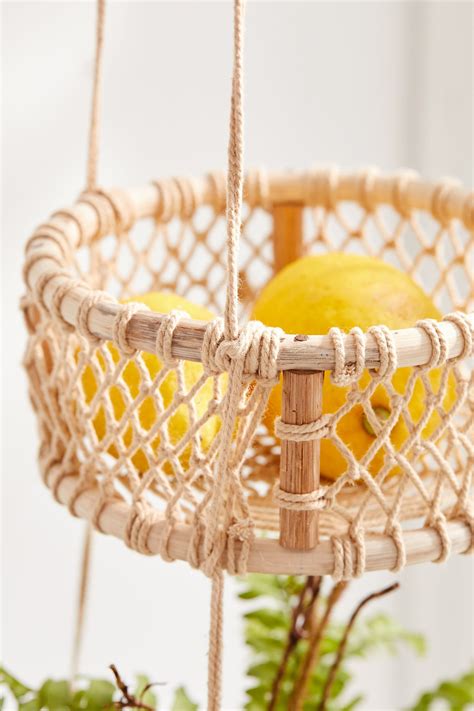 On the off chance that your kitchen has uncovered wooden shafts, you can utilize one of those to hang your tasty fruit basket. Three Tier Hanging Basket | Hanging fruit baskets, Hanging ...