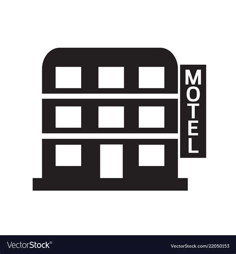 Motel Icon Design Royalty Free Vector Image Vectorstock