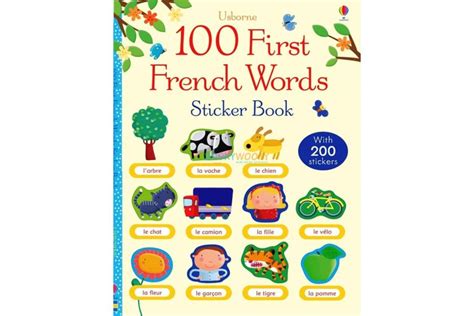 100 First French Words Sticker Book Booky Wooky