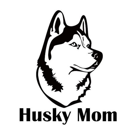 Very Cute Husky Mom Decal Dog Paw Svg Husky Mom Husky Svg