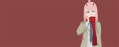 1200x480 Zero Two Minimalist 1200x480 Resolution Wallpaper Hd Anime 4k