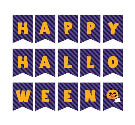 15 Best Happy Halloween Banner Printable Free Pdf For Free At Printablee