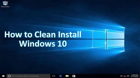 How To Clean Install Windows 10 Youtube Riset