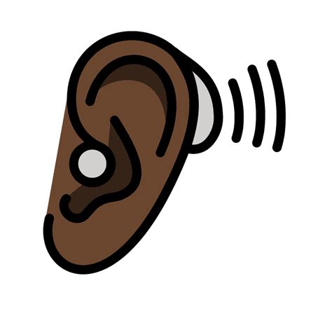 Ear With Hearing Aid Emoji Clipart Free Download Transparent Png