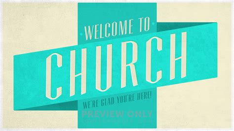 Illustrated Banner Welcome To Church Title Graphics Igniter Media