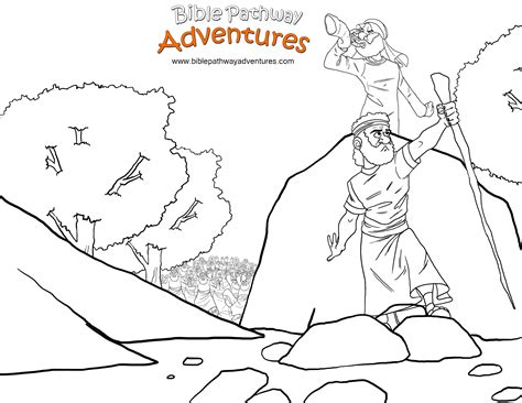 Moses Sees The Promised Land Coloring Pages
