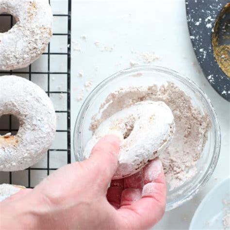 Baked Powdered Donuts Low Calorie Oil Free