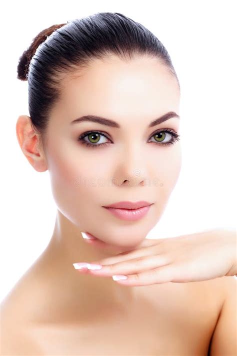 Young Female With Fresh Clear Skin Stock Image Image Of Cosmetic