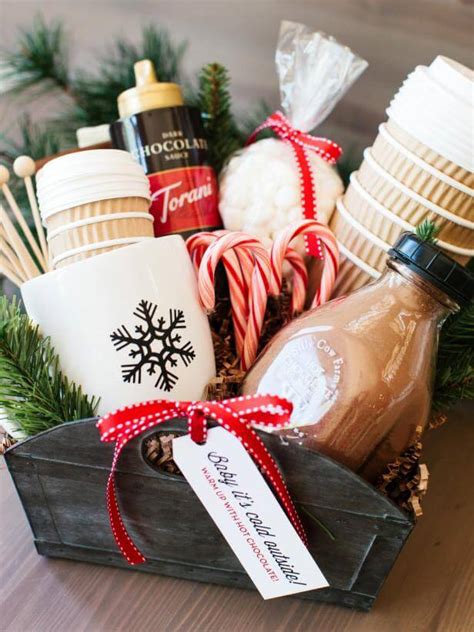 The tomkat studio themed their gift basket idea around holiday cookies! 30 Best Christmas Gift Basket Ideas for families and others
