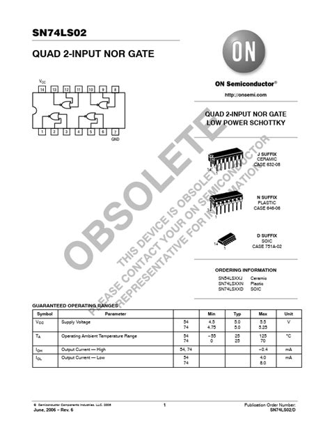 74ls02 Nor Gate Ic Pinout Features Example And Datasheet 60 Off