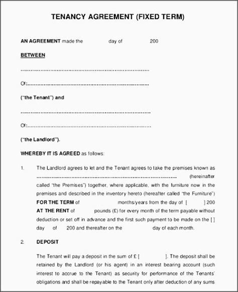 We`ve added a side column to explain what each clause means easier. Short hold Tenancy Agreement Template Word | Tenancy ...