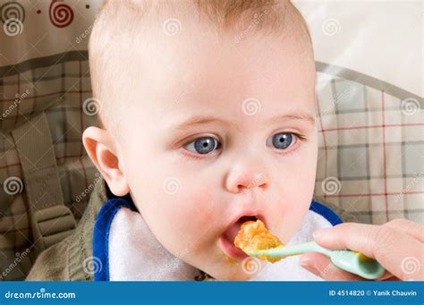 Hungry Baby Stock Photo Image Of Feeding Joyful Hungry 4514820