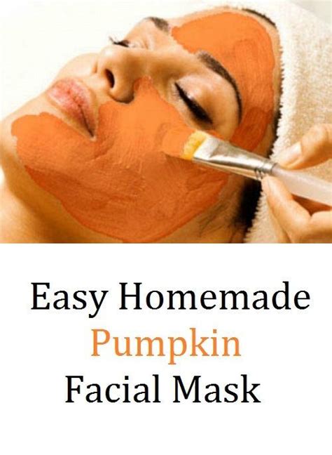 Easy Homemade Pumpkin Facial Mask Pumpkin Facial Pumpkin Facial Mask
