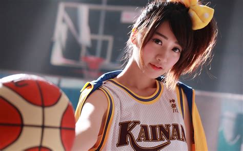 Download Wallpaper For 320x240 Resolution Japanese Girl Basketball Sports Uniform Girls