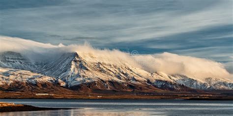 Sunrise From Reykjavik Iceland Stock Image Image Of Outdoor Arctic