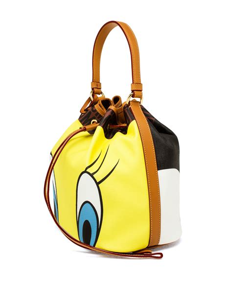 Lyst Moschino Looney Tunes Bucket Bag In Brown