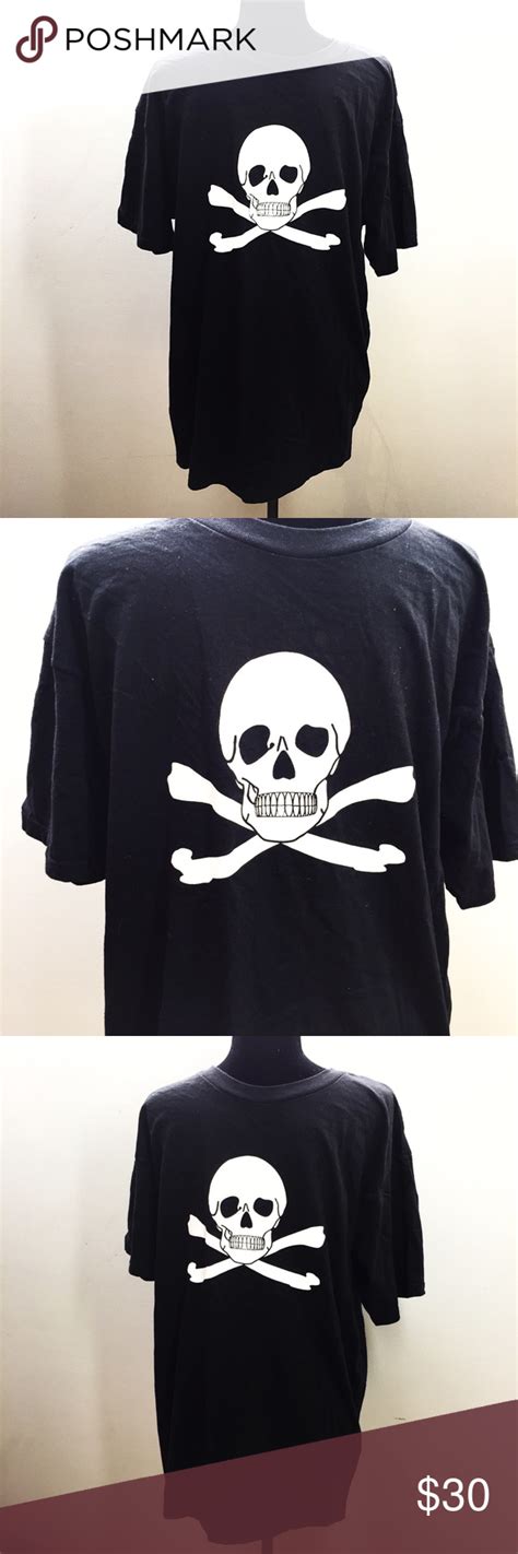 New Mens Skull And Crossbones T Shirt Shirts Men Mens Tshirts
