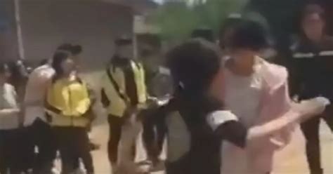 Vicious Bullies Repeatedly Slap Girl In The Face And Kick Boy To The Ground In Horrifying