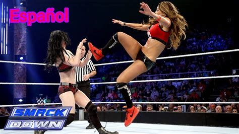 wwe smackdown nikki bella vs paige septiembre 19 2014 youtube