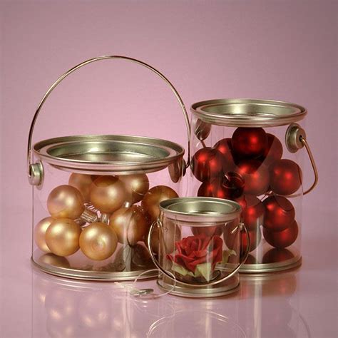 Check out our metal containers with lids selection for the very best in unique or custom, handmade pieces from our jars & containers shops. Round Clear & Metal Container With Wire Handle | Plastic ...