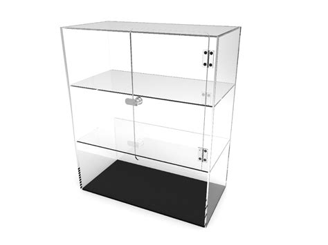 Counter top acrylic lockable display cabinet 50 x 30 x 30cm retail shop display. Clear Plexiglass Acrylic Cabinet Display Case 4Jewelry ...