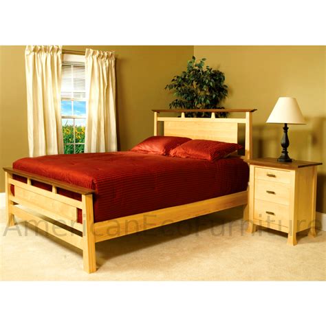 Amish Miyako Bed Usa Made Bedroom Furniture American Eco Furniture
