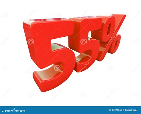 Red Percent Sign Isolated Stock Illustration Illustration Of Render