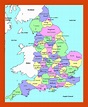 England Map : Maps of England and its counties. Tourist and blank maps ...