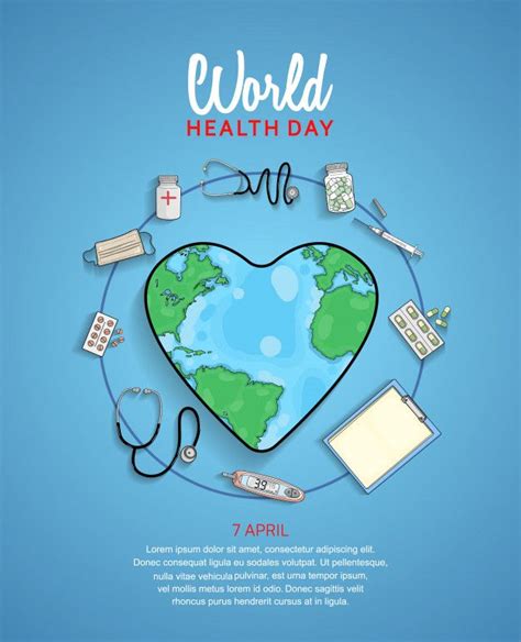 Premium Vector World Health Day Poster World Health Day Health Day