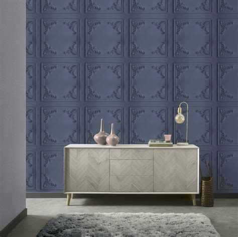 Navy Blue Wood Panel Wallpaper Carrotapp