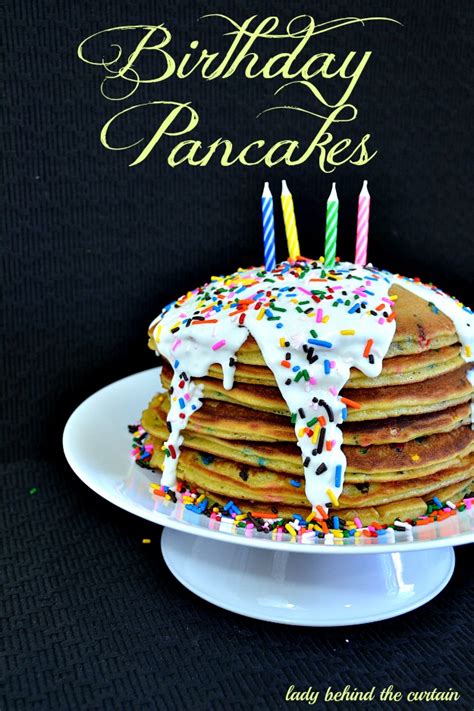 Cake Batter Birthday Pancakes